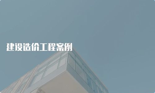 建設(shè)造價工程案例